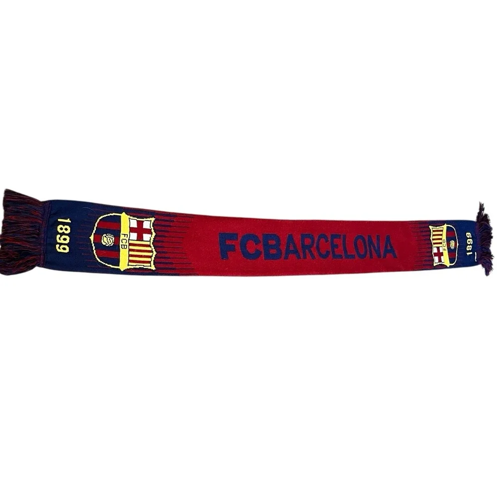 FC Barcelona Home Scarf 62 Inch Soccer Football Fan Club Blaugrna Catalonia Gift